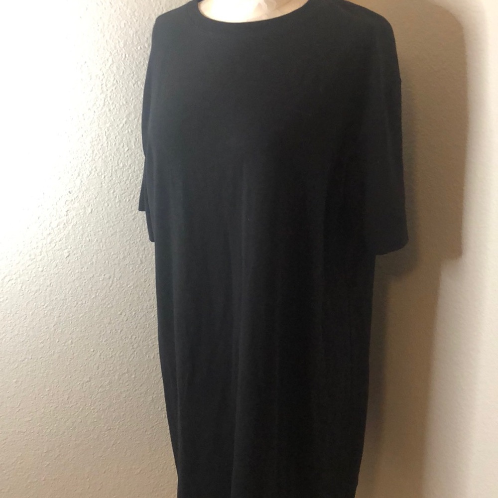 Black T-shirt dress